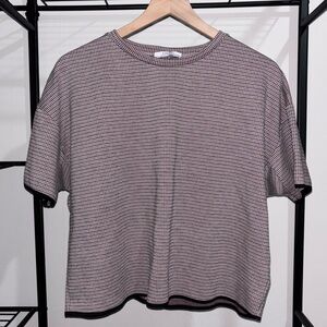 Zara - Houndstooth Knit Top